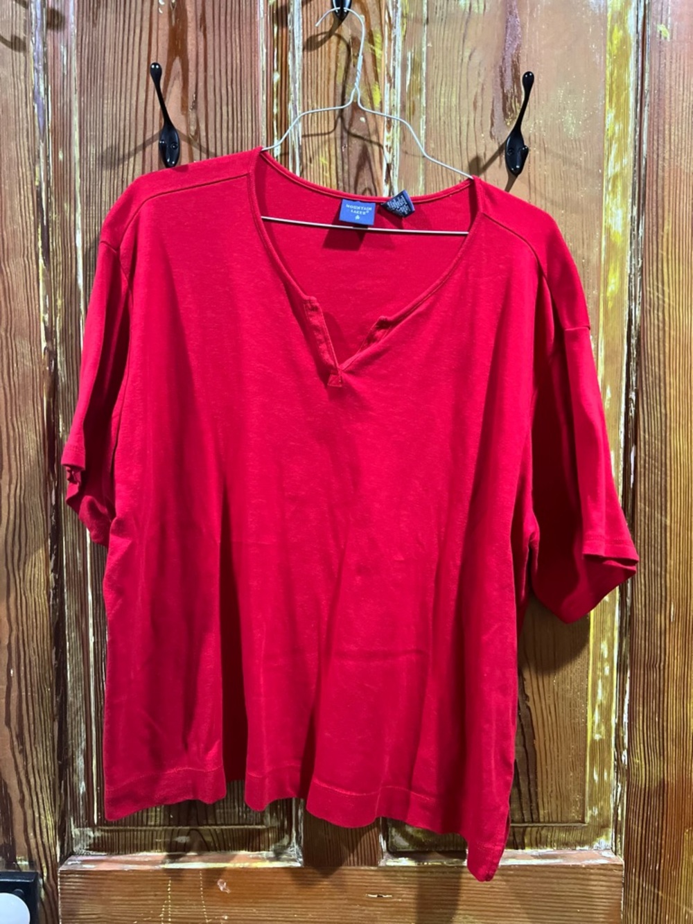 Mountain Lake Women's Red Short Sleeve Tee